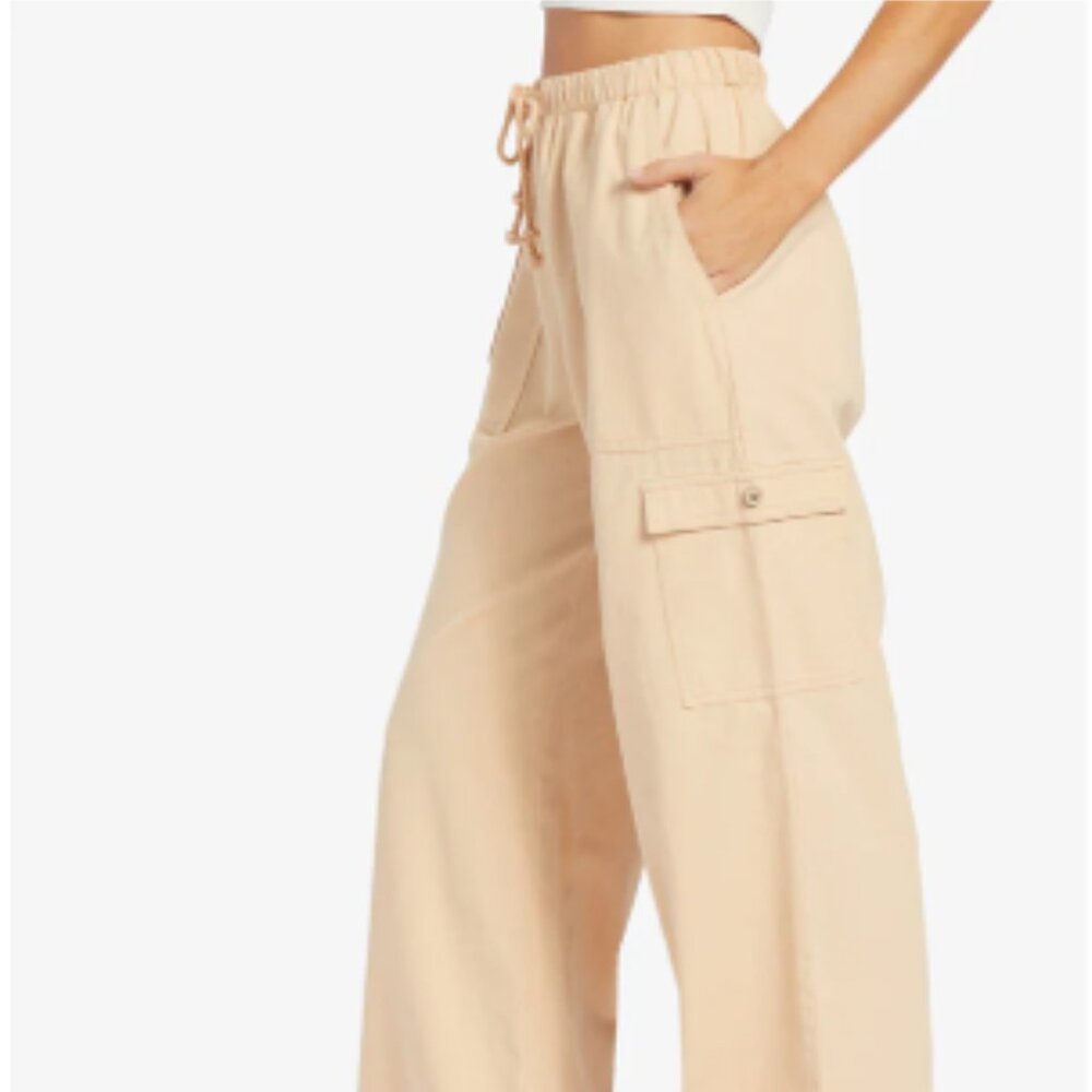 Roxy Precious Cargo High Waist Cargo Pants Hazelnut US Size Small